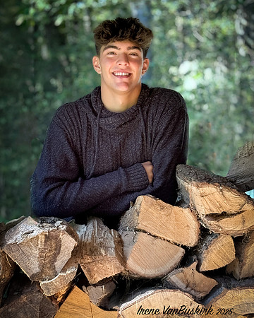 Nick w logs sweater