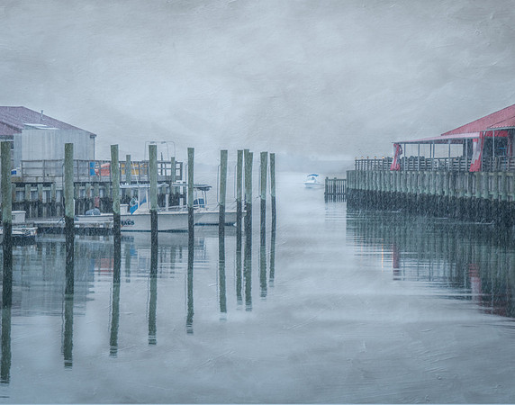 Bay in Snow-
